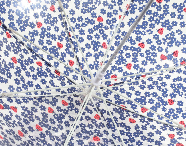 kids Clear Ladybug Umbrellas Bulk - Image 3