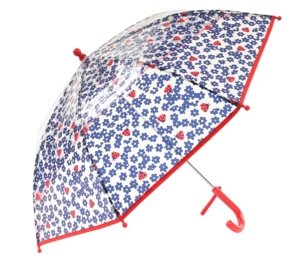 kids Clear Ladybug Umbrellas Bulk - Image 2