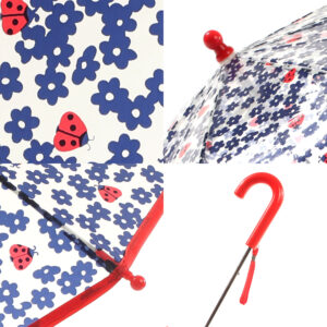 kids Clear Ladybug Umbrellas Bulk
