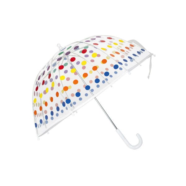 kids clear bubble polka dot umbrellas wholesales