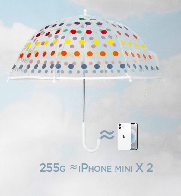 kids clear bubble polka dot umbrellas wholesales - Image 5