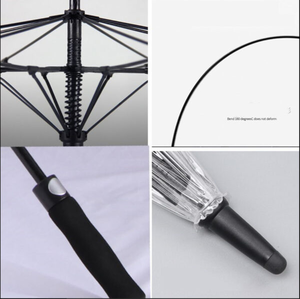 custom clear golf umbrellas with logo wholesales - Image 2