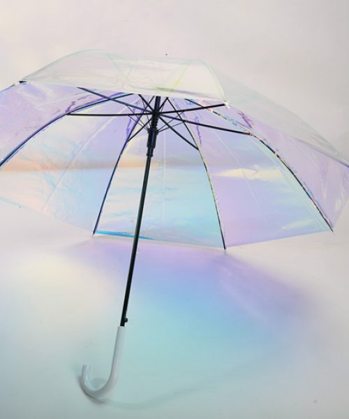 46 Clear Holographic Iridescent Umbrellas Wholesales 7