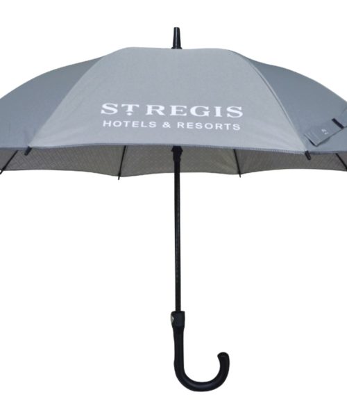 St Regis hotel umbrella with custom logo printing