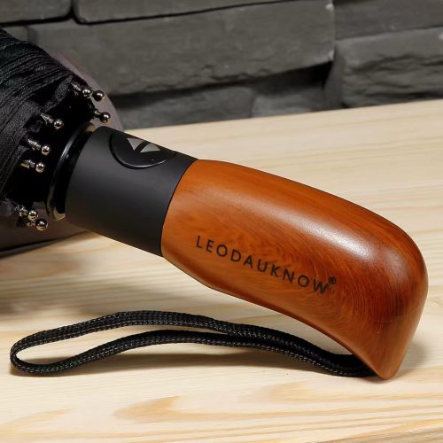 umbrella wooden handle engrave logo